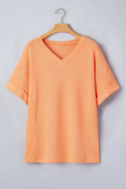 Threaded Pear Xyla Short Sleeve Knit Top