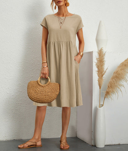 Women’s Summer A-Line Dress with Pockets