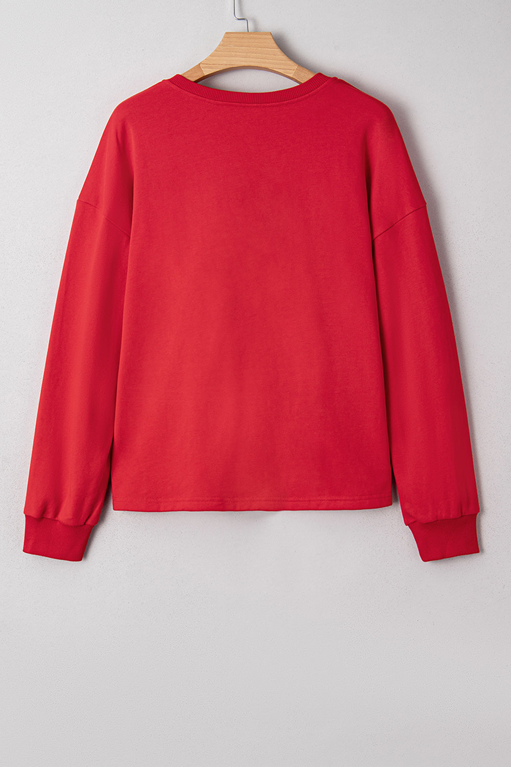 Threaded Pear Taraette Patched Drop Shoulder Sweatshirt