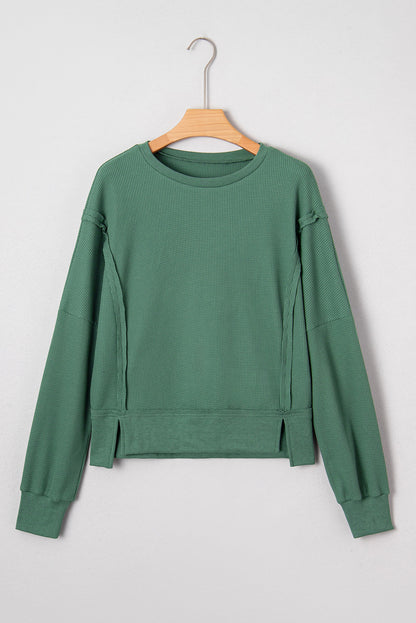 Threaded Pear Noah Ribbed Drop Shoulder Sweatshirt