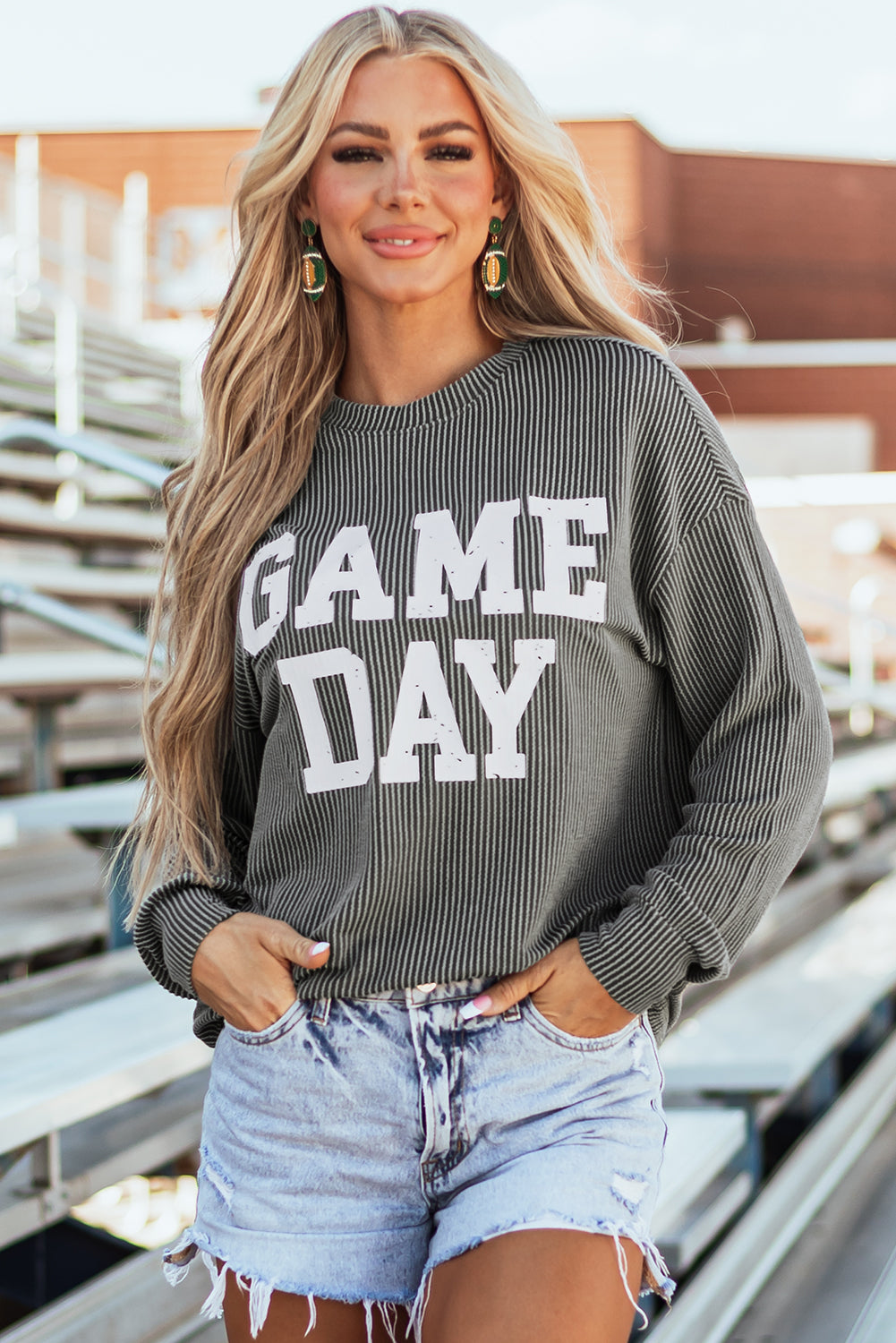 Threaded Pear Lucille Sleeve Crewneck top Long Sleeve Top