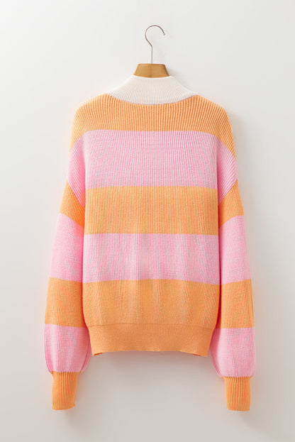 Threaded Pear Claire Half Zip Oversize Sweater