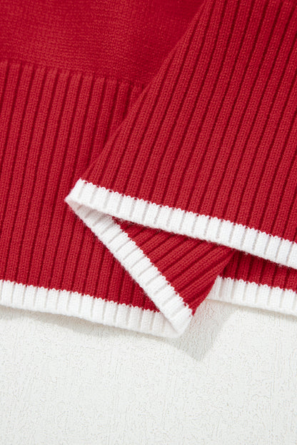 Threaded Pear Malaysia accent Holiday Cropped Sweater