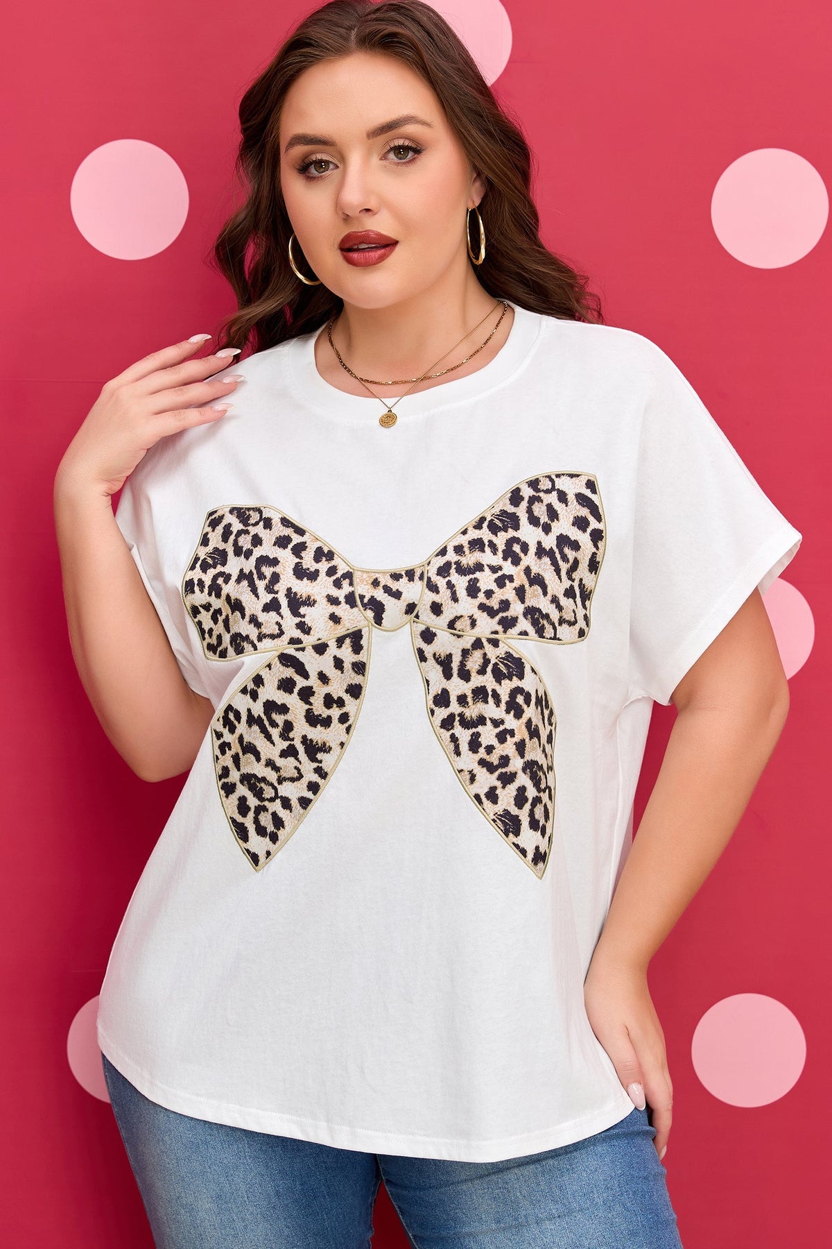 Threaded Pear Aliya Patch Casual T PLUS Shirt