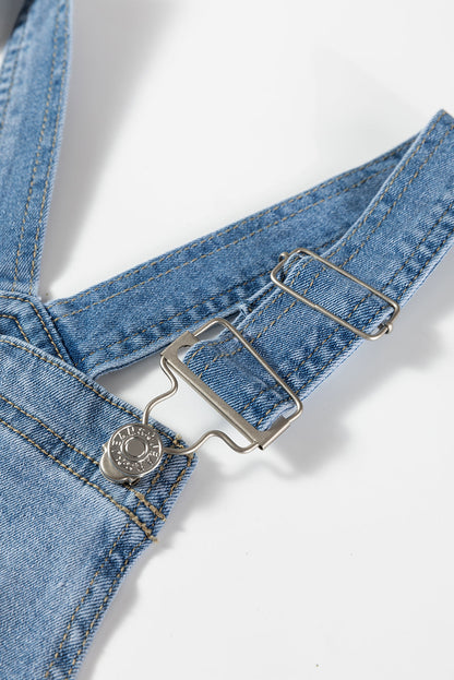 Threaded Pear Brooklyn adjustable Buckle Barrel Overalls