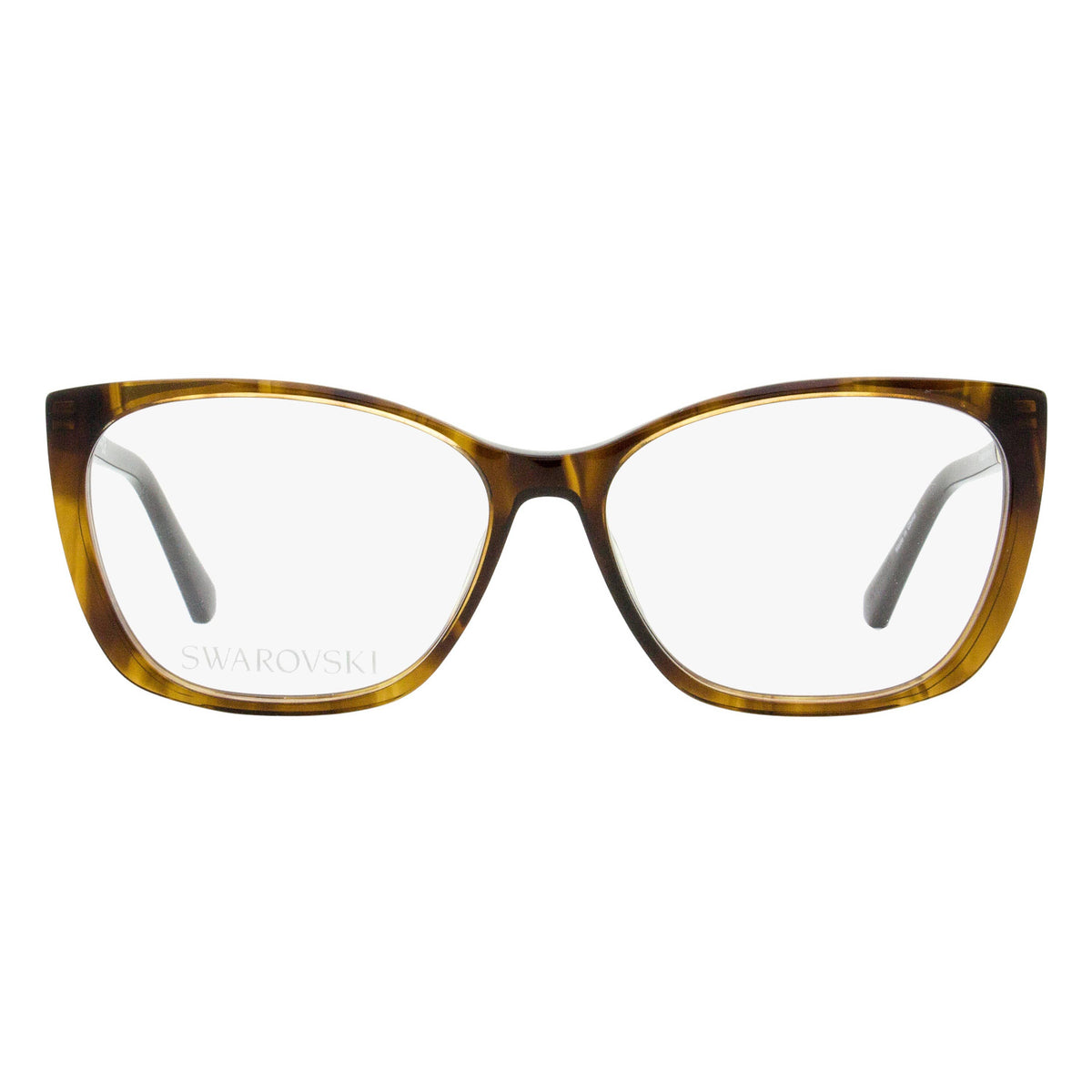 Swarovski Soft Rectangular Eyeglasses SK5383 047 Brown Melange 54mm