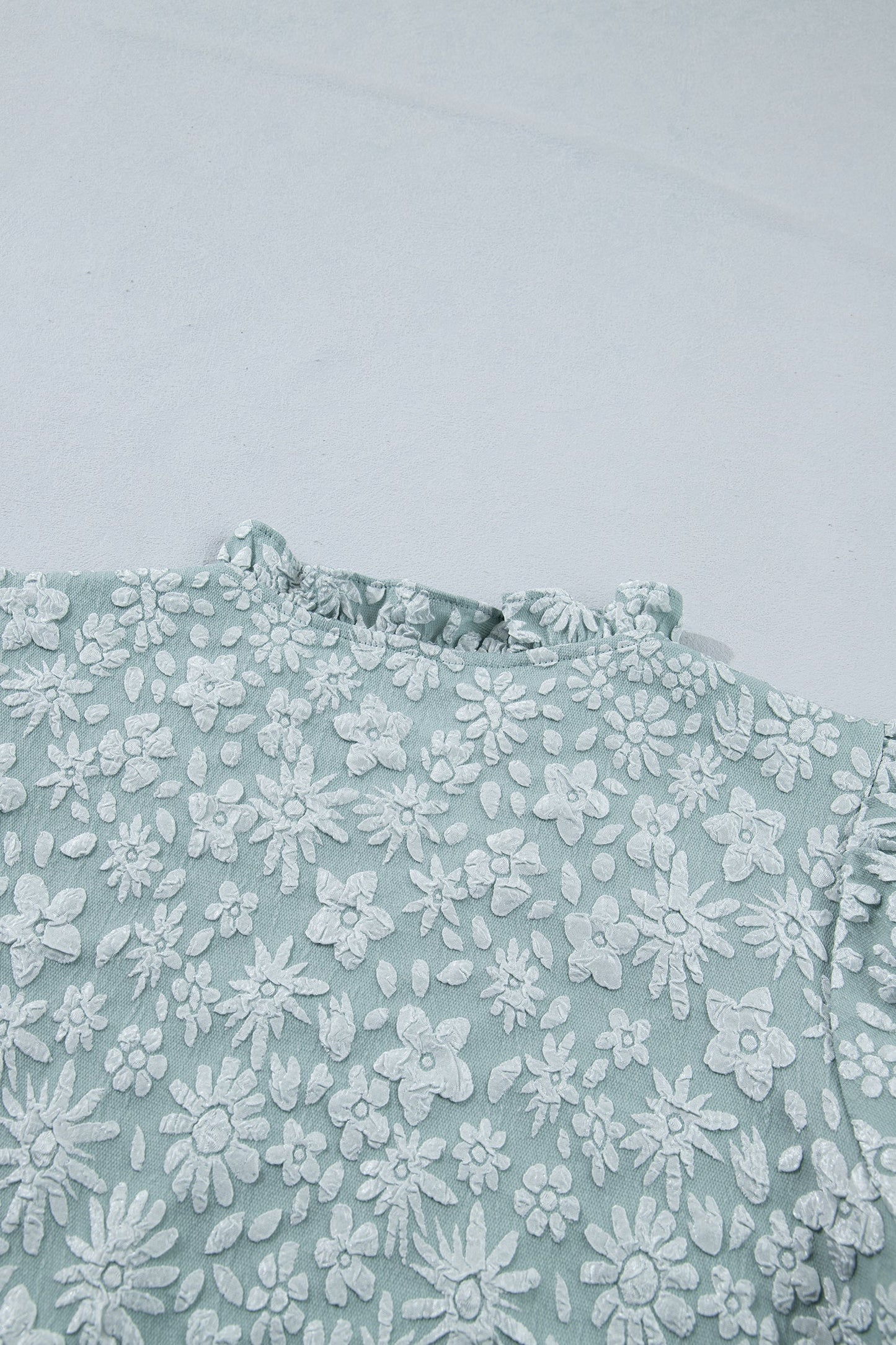 Adalyn Jacquard Puff Sleeve Blouse