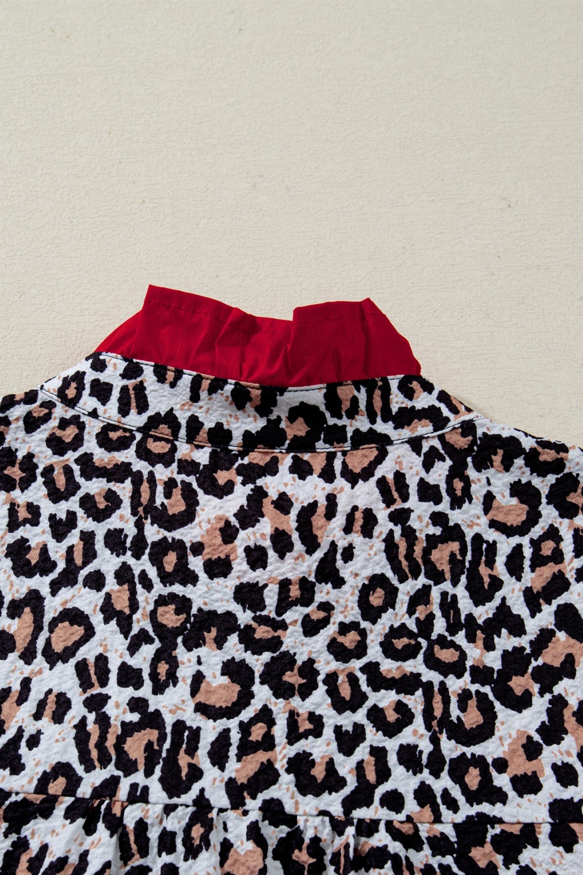 Threaded Pear Laura Contrast Frilled Trimmed Shirt