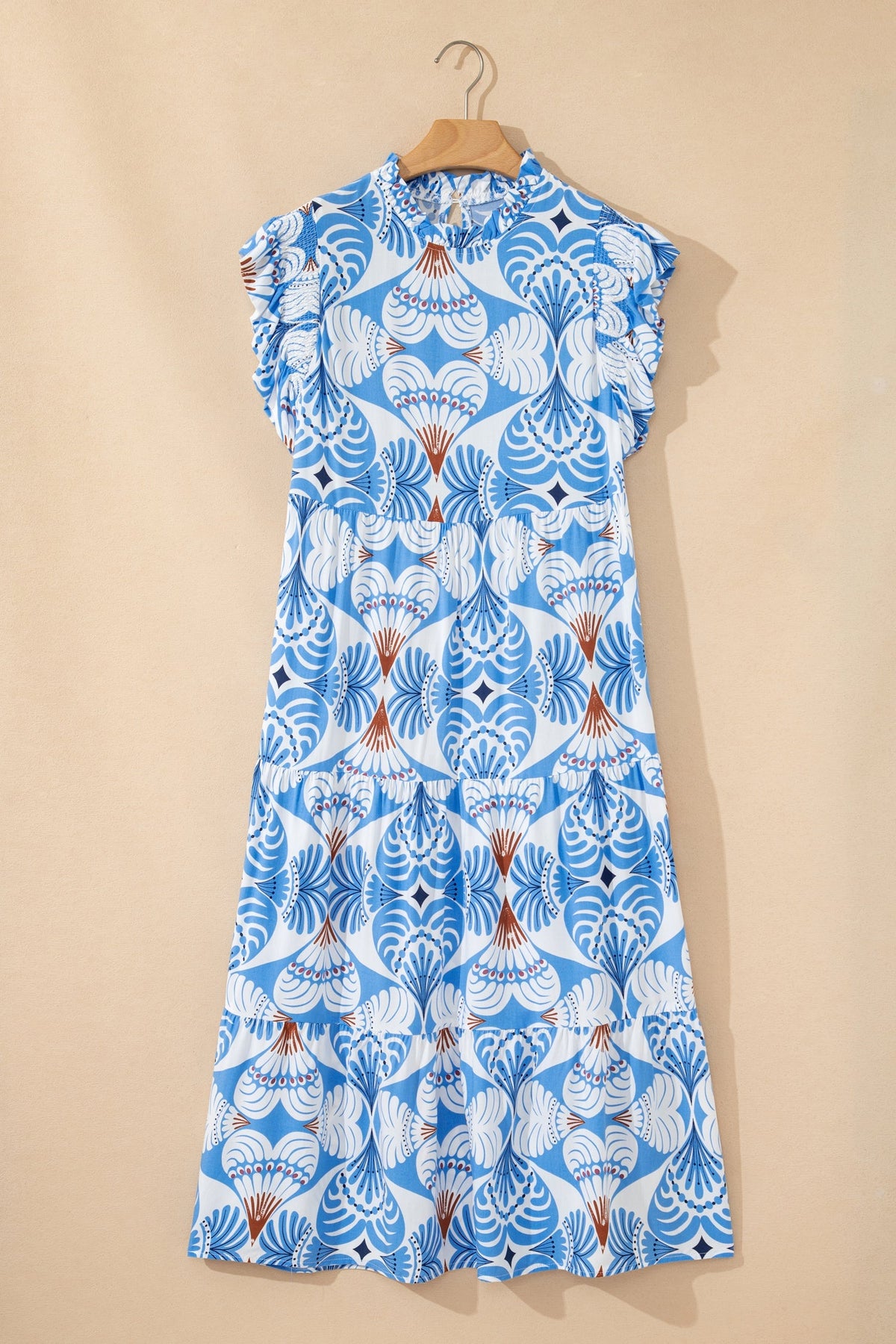 Threaded Pear Whitley Sleeve Vacation Long Dress