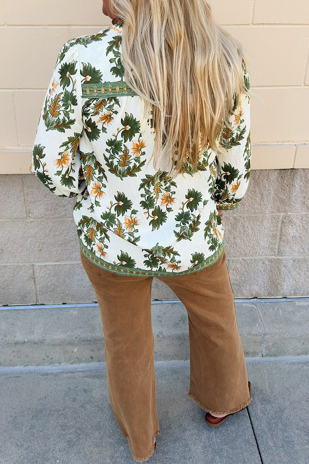 Threaded Pear Kira 3 4 Sleeve PLUS Blouse