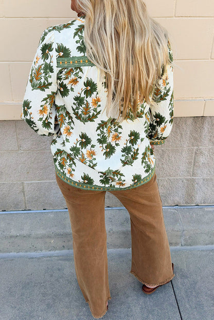 Threaded Pear Kira 3 4 Sleeve PLUS Blouse