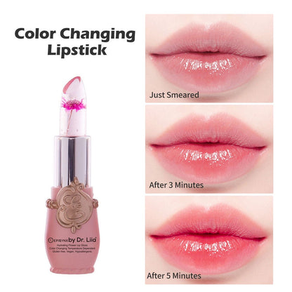 Color-Changing Flower Lip Gloss – Vegan, Gluten-Free, Hydrating Lip Balm