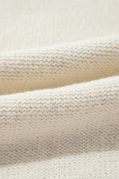 Threaded Pear Evelyn Patched Drop Shoulder Sweater