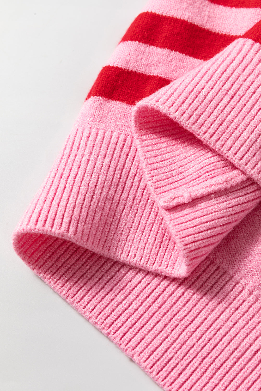 Threaded Pear Madison Shoulder Ribbed Trim Sweater