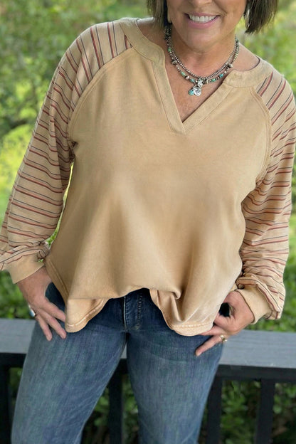 Threaded Pear Iris Notched Raw Edge PLUS Jumper
