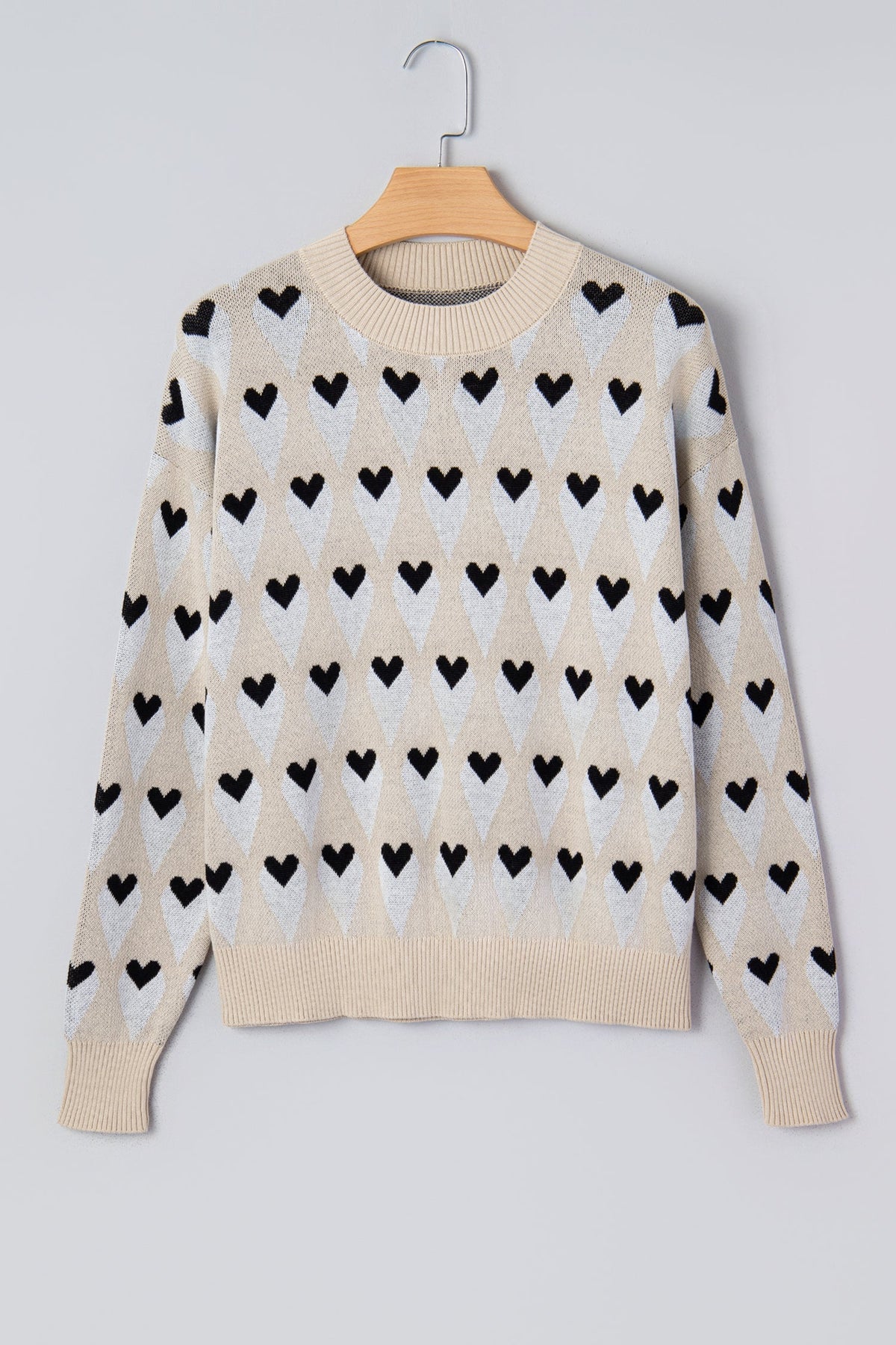 Threaded Pear Aspyn Ribbed Trim Loose Sweater