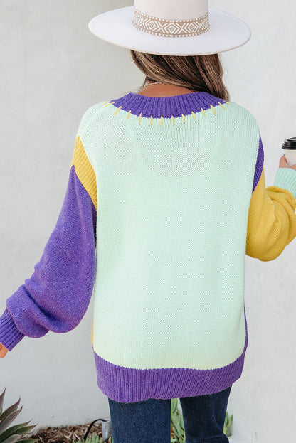 Threaded Pear Colette Knitted Drop Shoulder Sweater