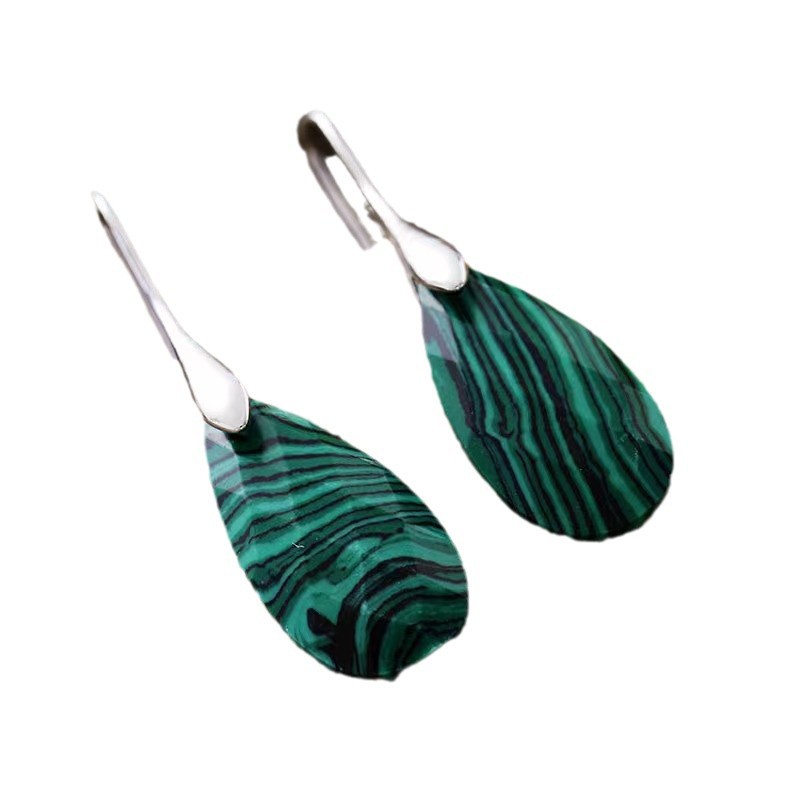 Natural Tiger’s Eye Pendant Earrings | High-Quality Gemstone Drop Earrings | High-Sense Minimalist Earthy Jewelry | Luxury-Label Statuesque Radiant Accessory | 2026 High-Fashion Emerald-Luxe Essential