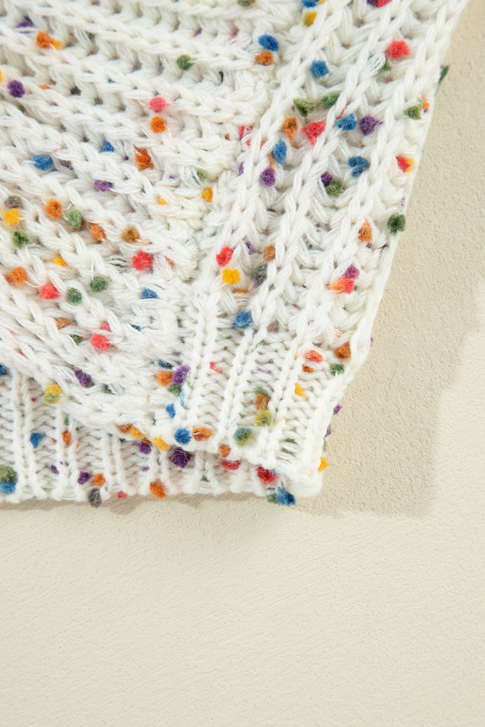 Threaded Pear Scarlett Confetti Reversible Twist Sweater