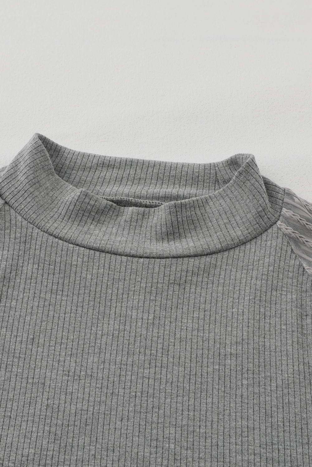 Threaded Pear Elizabeth Crewneck Ribbed top Long Sleeve Top