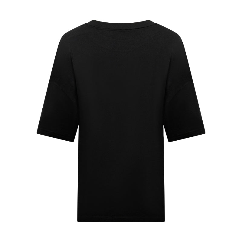 Puma Women's Rainbow T-Shirt Black Relaxed Fit