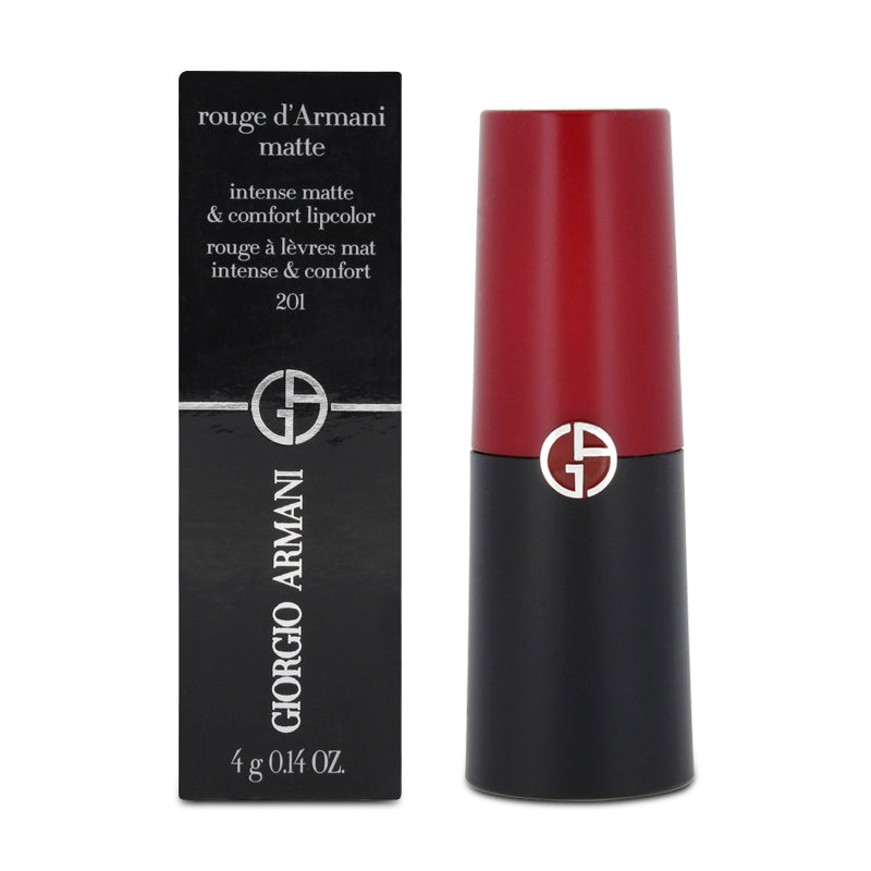 Giorgio Armani Intense Matte & Comfort Lipstick 201 Nightberry (Blemished Box)