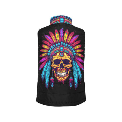 Baha Ranch Indian Skull Women's Puffy Vest