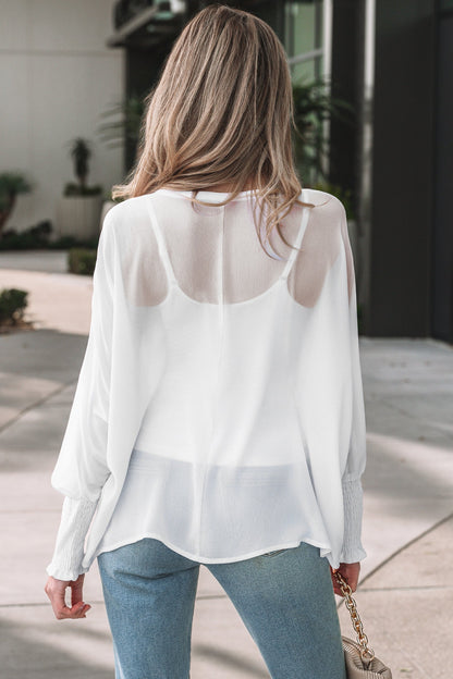 Threaded Pear Gwen Sleeve Dolman Blouse Long Sleeve Top