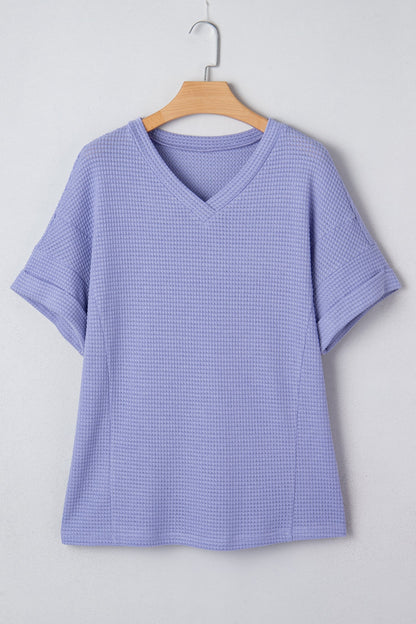 Threaded Pear Nala Short Sleeve Knit Top