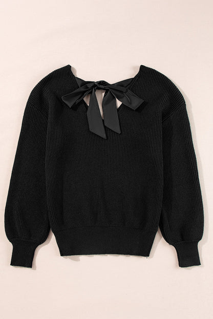 Threaded Pear Lia Knot Back Sweater