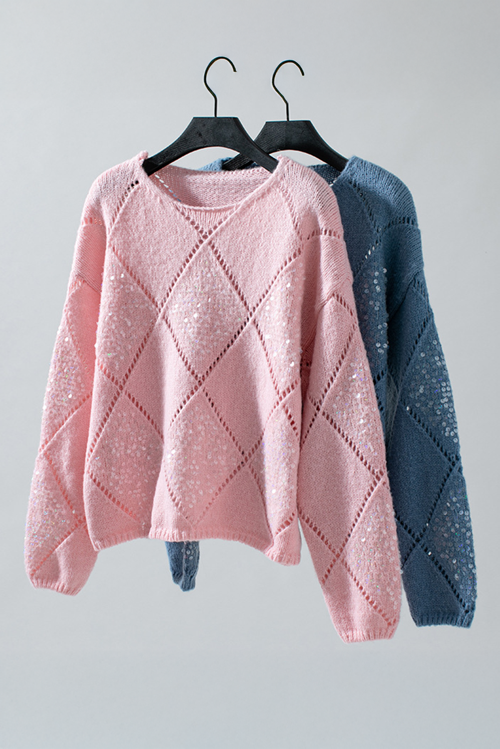 Threaded Pear Amelia Pattern Sequin Detail Sweater