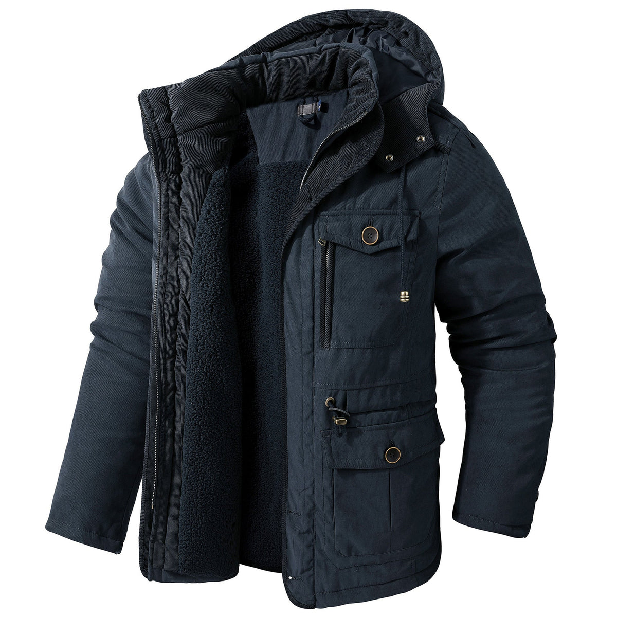 Men's Lambswool Hooded Jacket
