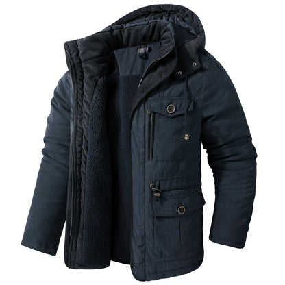 Men's Lambswool Hooded Jacket