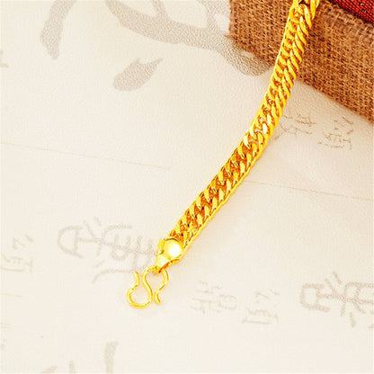 Goldtone Figaro Bracelet