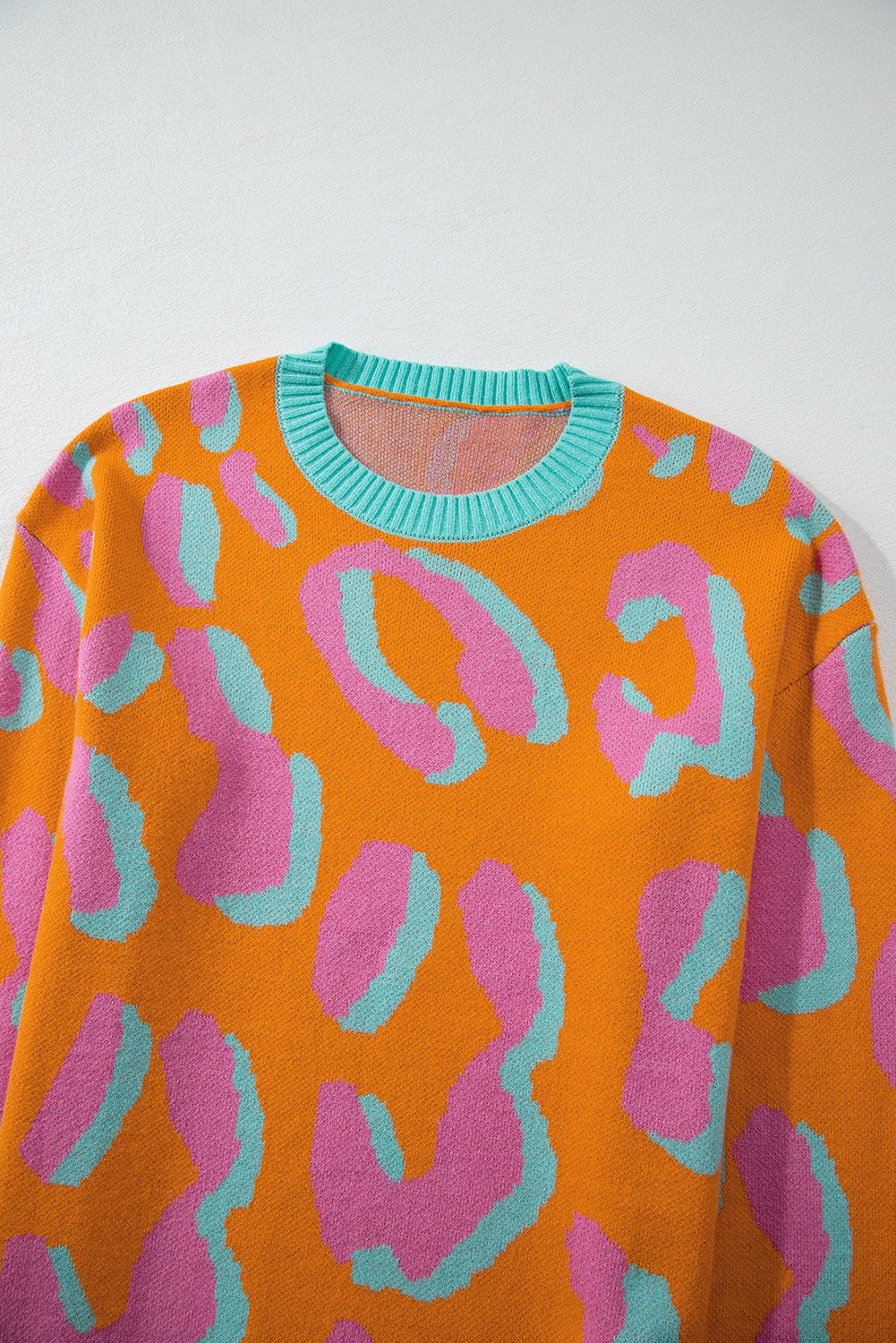 Threaded Pear Sophia Colorblock Ribbed Edge Sweater