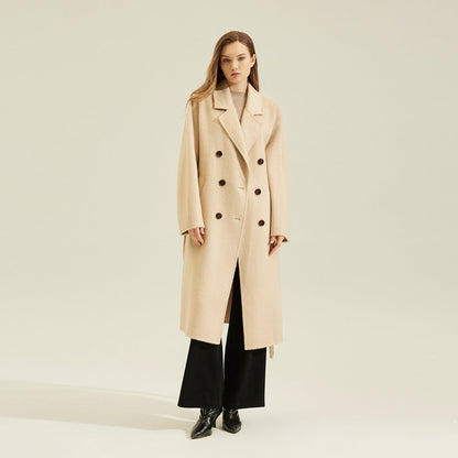 Women’s Premium Camel Coat | Reversible Genuine Woolen Jacket | Luxury Double-Sided Camel Hair Overcoat | Elegant Winter Warm Reversible Parka | 2026 High-End Luxury Outerwear Collection