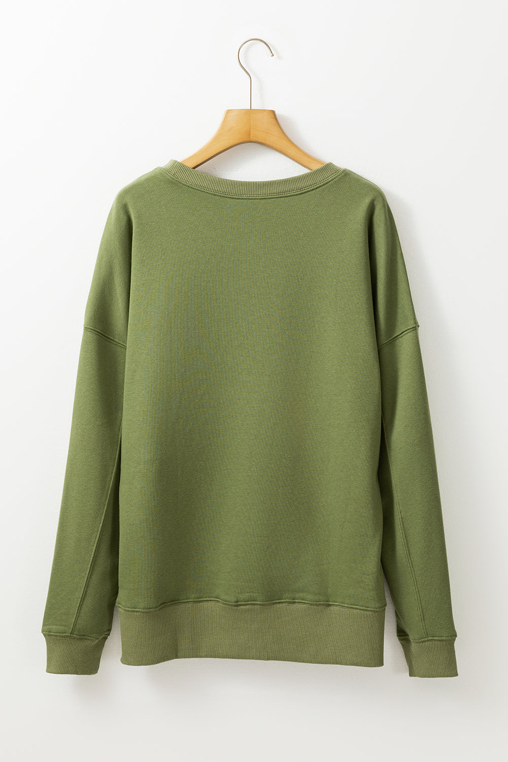 Threaded Pear Ainsley Crisscross Stitching Loose Sweatshirt