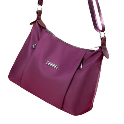 Fashion Oxford Cloth Shoulder Bag | Simple Lightweight Women’s Crossbody Bag | Waterproof Nylon Daily Sling Purse | Minimalist Multi-Pocket Travel Messenger Bag