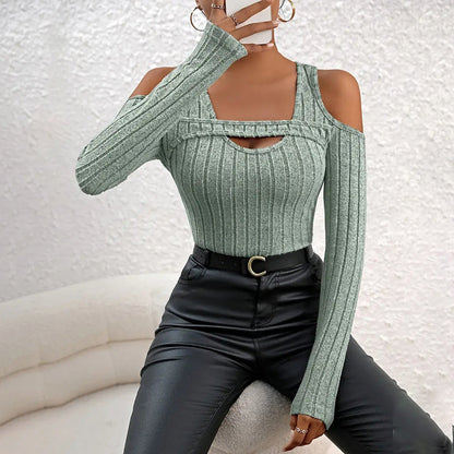 Women's Ribbed Long Sleeve Top