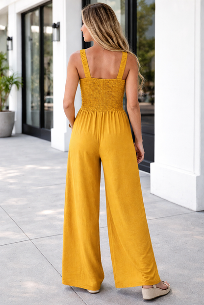 Threaded Pear Rebecca Sleeveless Wide Leg Jumpsuit