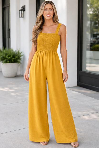 Threaded Pear Rebecca Sleeveless Wide Leg Jumpsuit