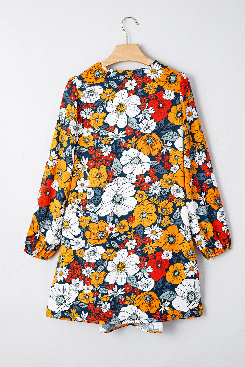 Threaded Pear Blakely Floral Long Sleeve Mini Dress