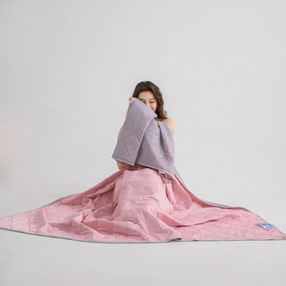 Dual-Sided Cooling Throw Blanket