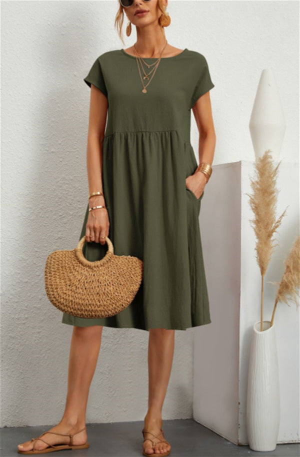 Women’s Summer A-Line Dress with Pockets
