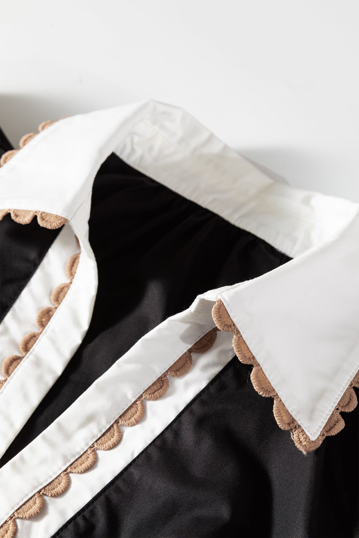 Threaded Pear Remington Collar Short Sleeve Blouse