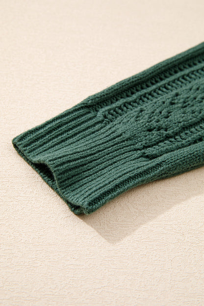 Threaded Pear Laney Knit Drop Shoulder Sweater
