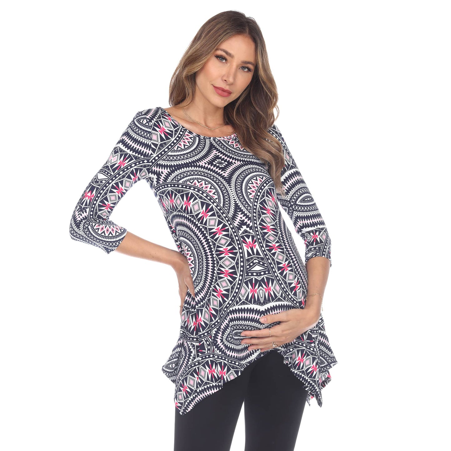White Mark Maternity Plus Maji Tunic