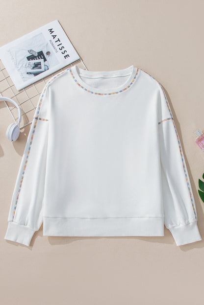 Threaded Pear Jordyn Rainbow Pullover Sweatshirt
