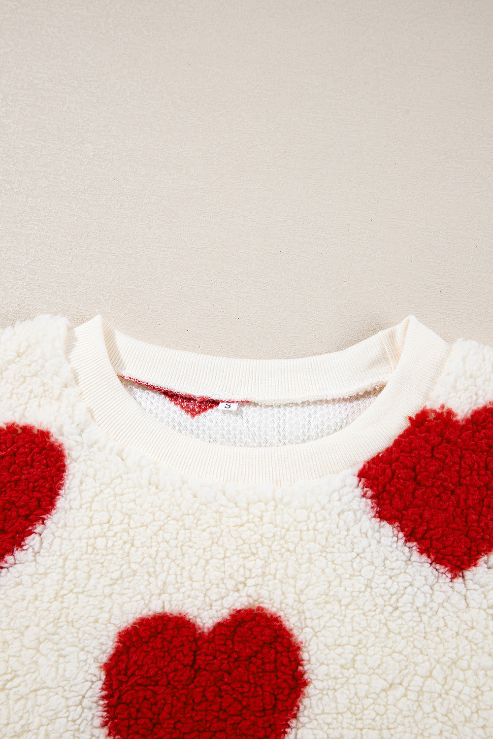Threaded Pear Emily Shoulder Crewneck Plush Sweatshirt
