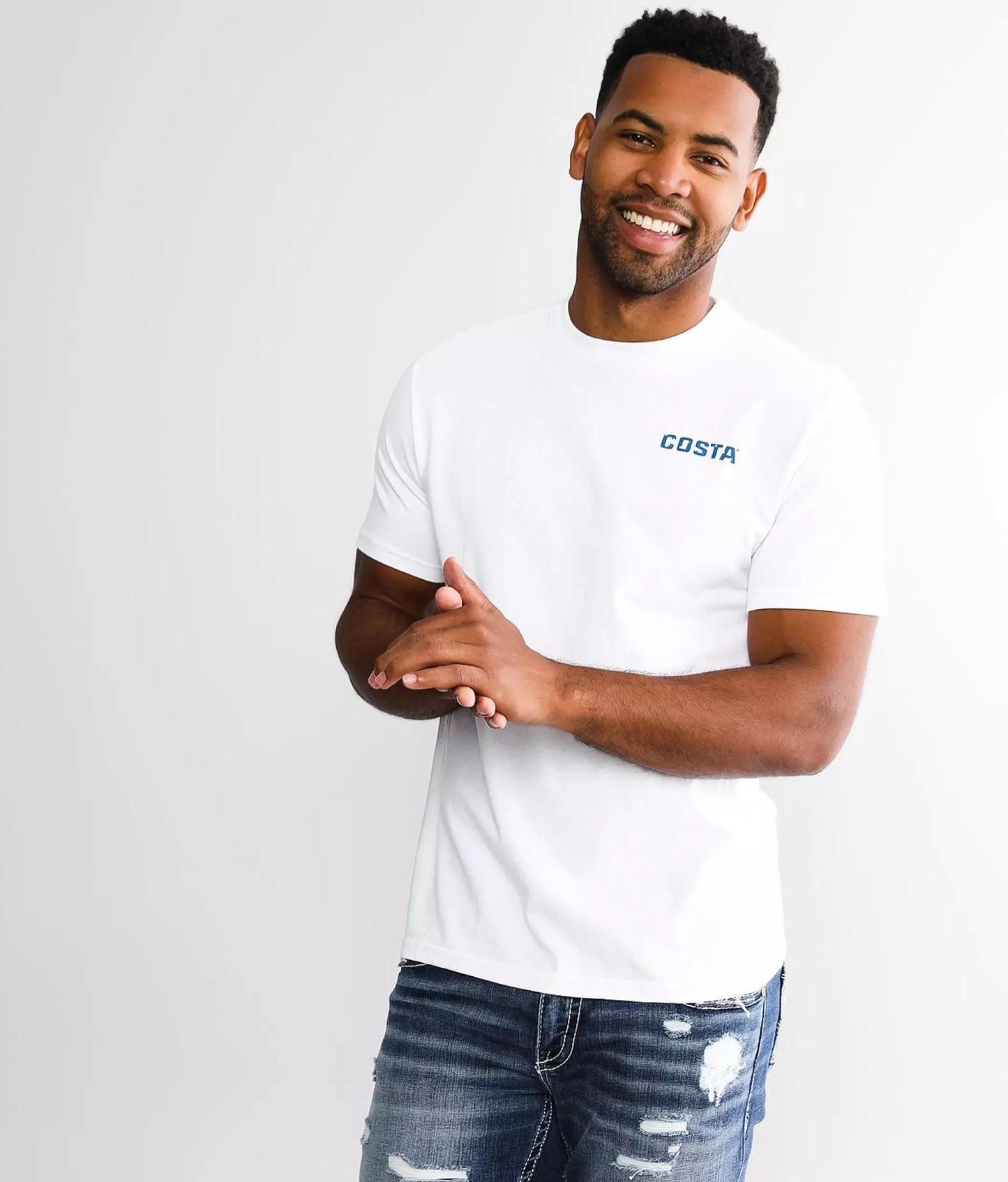 Costa Men's Flag Short Sleeve Crew T-Shirts